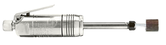 Henrytools 40GL+3" extended length spindle pneumatic die grinder with aluminum case.